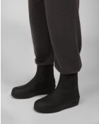 Botas de piel Sophia azul medianoche