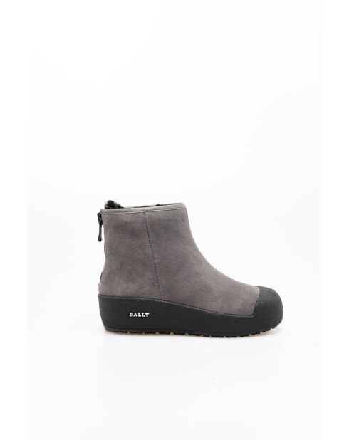 Bottines en cuir Guard grises