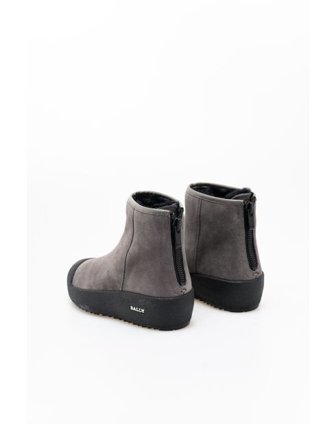 Bottines en cuir Guard grises