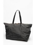 Borsa tote grigio molto scuro/oro giallo