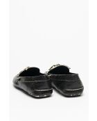 Mocassins en cuir Driver multicolores noirs