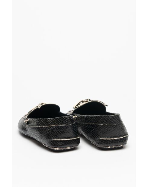 Mocassins en cuir Driver multicolores noirs