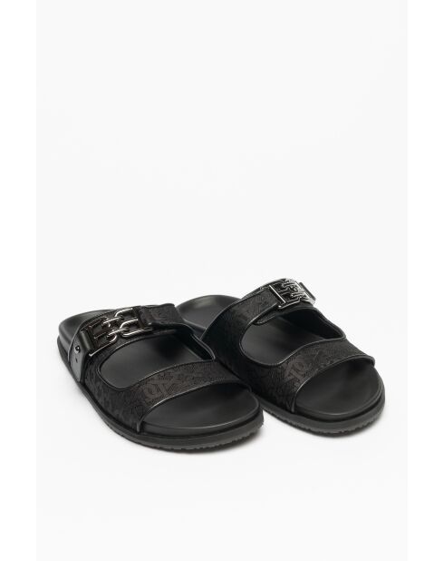 Mules en cuir Will noires