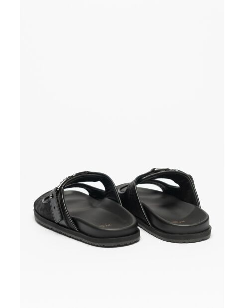 Mules en cuir Will noires