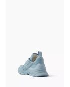 Baskets en cuir Iseult bleu ciel