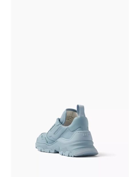 Baskets en cuir Iseult bleu ciel