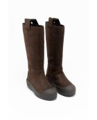 Botas Nina de piel marrón oscuro