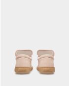 Sneakers Penelope in pelle rosa cipria/caramello