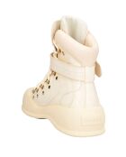 Stivali Coralie in pelle off-white