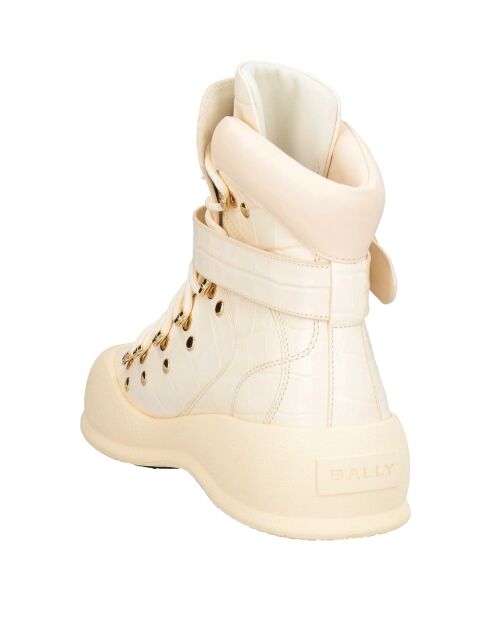 Stivali Coralie in pelle off-white