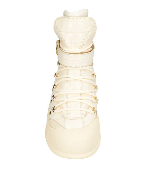 Stivali Coralie in pelle off-white