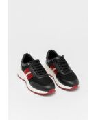 Baskets en cuir Vénétia noirs