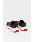 Baskets en cuir Vénétia noirs