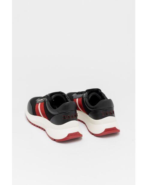 Baskets en cuir Vénétia noirs