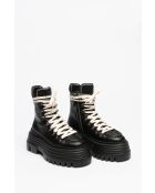 Botas Giulia de piel negras