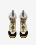 Stivali Alice in pelle bianca tenue