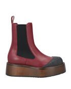 Stivali Ava Bordeaux in pelle