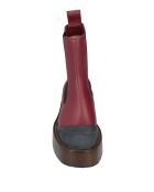 Stivali Ava Bordeaux in pelle