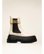 Botas de piel Chloé blanquecinas