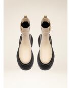 Botas de piel Chloé blanquecinas