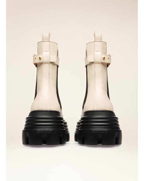 Stivali Chloé in pelle off-white