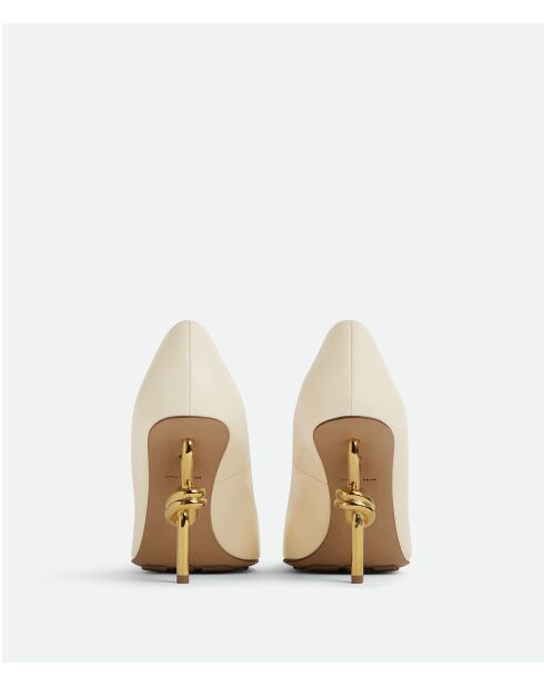 Talons hauts Pump crème/or