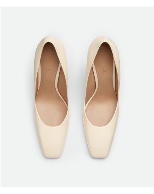 Talons hauts Pump crème/or