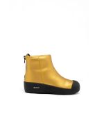 Bottines en cuir Iris dorées/noires