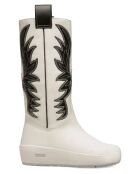 stivali Gabin in pelle bianco/nero