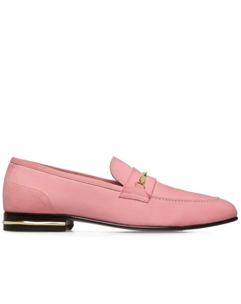 Mocassins en cuir Mathis rose bonbon
