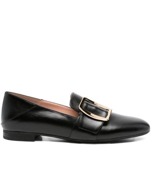 Mocassins en cuir Jade noirs