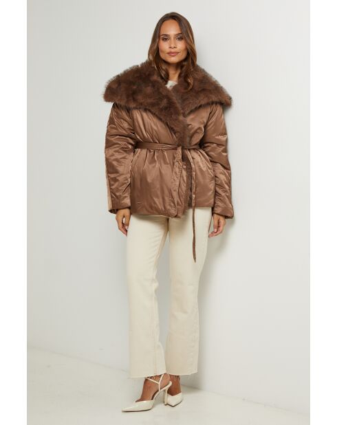 Chaqueta de plumas Basma choco