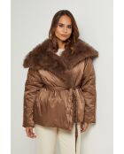 Chaqueta de plumas Basma choco