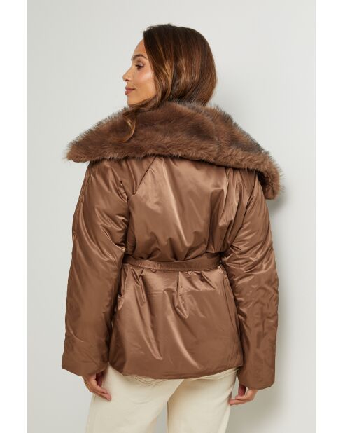 Chaqueta de plumas Basma choco