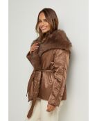 Chaqueta de plumas Basma choco