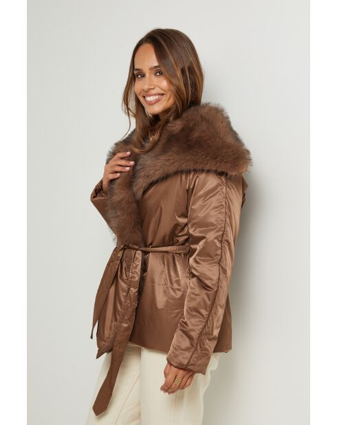 Chaqueta de plumas Basma choco