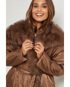 Chaqueta de plumas Basma choco