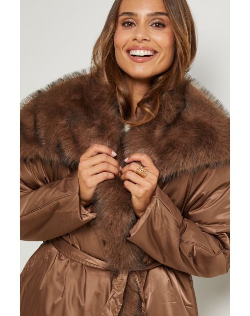 Chaqueta de plumas Basma choco