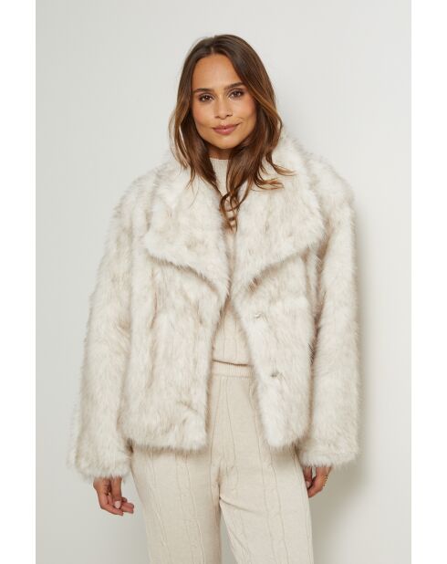 Fausse fourrure Paulette ivoire