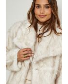 Fausse fourrure Paulette ivoire