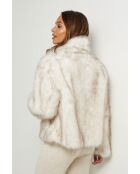 Fausse fourrure Paulette ivoire