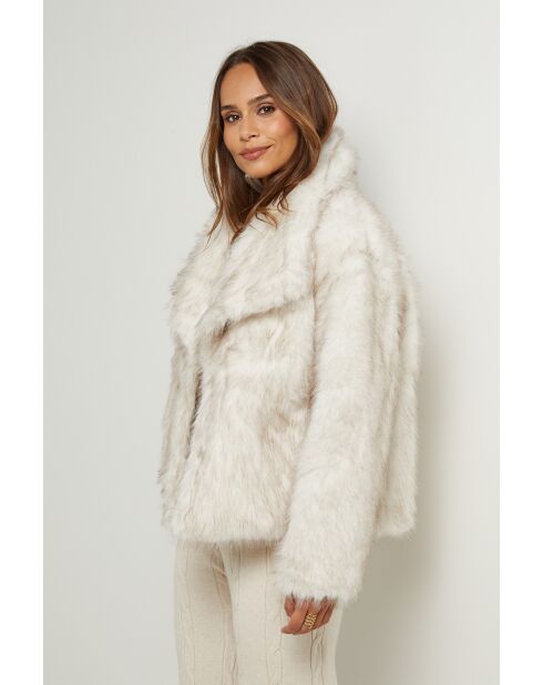 Fausse fourrure Paulette ivoire