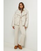 Fausse fourrure Paulette ivoire