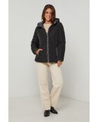 Fausse fourrure Aurore noire/anthracite