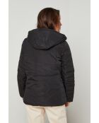 Fausse fourrure Aurore noire/anthracite