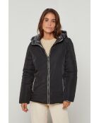 Fausse fourrure Aurore noire/anthracite