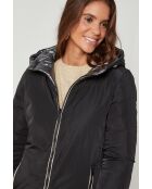 Fausse fourrure Aurore noire/anthracite