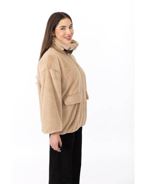 Pelliccia sintetica cammello Huguette