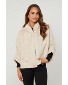 Pelliccia sintetica beige Priscilla