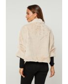 Pelliccia sintetica beige Priscilla